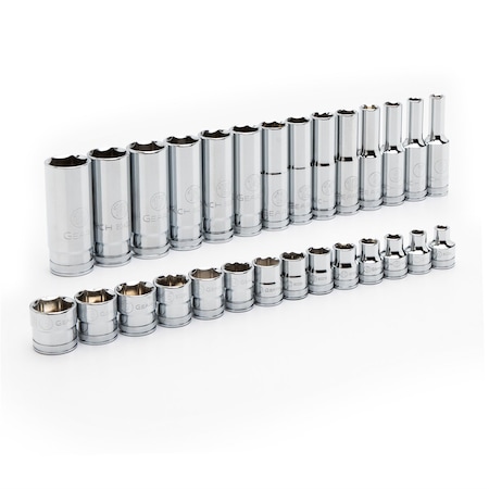 Gearwrench SET STDDP SKT 6PT MM 38 DR 28PC, BOXED KDT86540